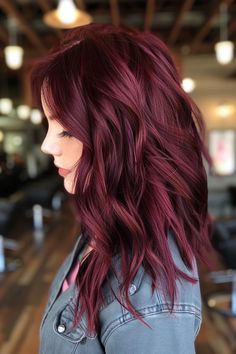 Burgundy Hair With Dimension, Red Hair On Brunette Colour, Merlot Hair Color Balayage, Plum Hair With Pink Highlights, Purple Based Red Hair, Teal And Magenta Hair, Violet Red Hair Color Formula, Burgundy Balayage Blonde, Wine Red Purple Hair