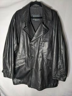 Corneliani Leather Jacket 50 Made In Italy Wool Lined Black Button Trend EUC. 25" pit to pit 33.5" length Classic Black Leather Jacket With Double Button Closure, Designer Black Leather Jacket With Double Button, Designer Black Leather Jacket With Double Button Closure, Classic Pea Coat With Snap Buttons For Formal Use, Classic Pea Coat With Snap Buttons For Formal Occasions, Classic Formal Pea Coat With Snap Buttons, Classic Leather Pea Coat With Button Closure, Classic Black Double-breasted Leather Jacket, Designer Formal Leather Jacket With Snap Buttons