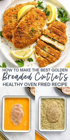 how to make the best golden breaded cutlets for healthy oven fried food recipe