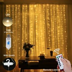 the remote control is being used to control lights