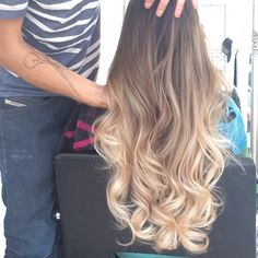 Californian Hair, White Ombre, Ombré Hair, Brown Blonde Hair