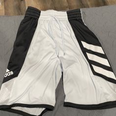 Size Small. Never Worn But Tags Were Removed Adidas White Athletic Shorts With Built-in Shorts, Adidas Sporty White Athletic Shorts, Adidas White Workout Bottoms, Adidas White, Adidas Shorts, Shorts White, Shorts Athletic, White Adidas, Adidas Men