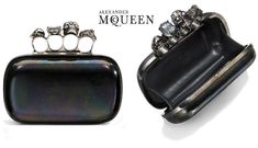 Alexander McQueen Skull Clutch Alexander Mcqueen Purse, Knuckle Duster, Alexander Mcqueens, Diesel Punk, Crystal Clutch, Dieselpunk