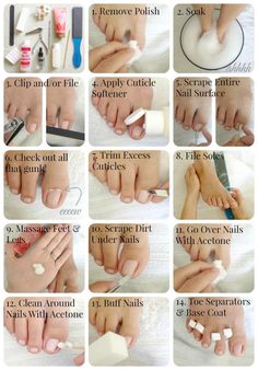 Basic Pedicure, Pedicure Tutorial, Pedicure Station, Makeup Tip, Nail Designs Tutorial, Pedicure Manicure, Pedicures