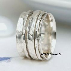 "Welcome in KSBJewels -------------------------------------------------------------------------- Special offers for you :-  1) If you want to Buy BULK QUANTITY products from us, We can make *SPECIAL OFFER* for you. [BUY 50 GET 10 FREE] -------------------------------------------------------------------------- NOTE :- STONE MAY BE LITTLE DIFFERENT and MEASUREMENTS & WEIGHT are CLOSE to APPROXIMATES. \"It'll look beautiful when you wear it\" Meterial-925 Sterling Silver Click Here to visit my Home Page:- https://www.etsy.com/in-en/shop/KSBJewels?ref=seller-platform-mcnav I gladly accept CUSTOM ORDER if any, contact us freely. YOUR SATISFACTION- OUR PROMISE SHIPPING DETAILS :- -------------------------------------------------------------------------- Please Make Sure to include The Correct Ad Wrap Armband, Spinning Ring, Spinning Rings, Gold Diamond Wedding Band, Silver Spinner Rings, Spinner Ring, Spinner Rings, Thumb Rings, Womens Engagement Rings