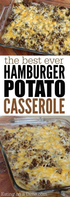 the best ever hamburger potato casserole