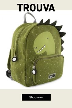 With this cute backpack each child is perfect for the first day of school or those adventurous activity! The backpack has adjustable shoulder straps and above a handle so you can easily hang on the hook. Thanks to the breastshaws, the shoulder straps do not slip from the shoulders. The backpack has a small pocket on the front and the zippers have a big slider so they can easily open and close by children. On the inside, the backpack also has a name tag. Size: 23 x 31 x 10 cm Care: Only stain rem Green School Satchel, Playful School Backpack Shoulder Bag, Playful Backpack Shoulder Bag For School, Playful Shoulder Bag With Adjustable Strap For School, Cute Adjustable Backpack For Everyday Use, Fun Backpack For Everyday Use And Back To School, Playful Bags With Adjustable Strap For Students, Playful Student Bags With Adjustable Strap, Playful Student Bag With Adjustable Strap