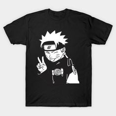 Naruto - sticker - Naruto - T-Shirt | TeePublic Naruto T Shirt Design Ideas, Anime Tshirt Design Ideas Naruto, T Shirt Sticker, Naruto Print Tshirt, Naruto Clothing, Fandom Anime Print Crew Neck T-shirt