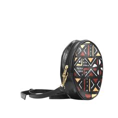 Introducing our African Bag Round Sling with intricate geometric mud cloth designs. Expertly handmade and designed with durable materials, this versatile bag is perfect for everyday use or as a statement accessory. Feel confident and stylish while supporting traditional African craftsmanship. Order now! Product Description * 8.22 Oz. Made from high-grade PU leather.* Single zippered round closure.* One main compartment, big enough to pack cosmetic, sunglasses, Phone and etc.* Adjustable PU leath Everyday Geometric Shoulder Bag With Removable Pouch, Black Geometric Bag For Everyday Use, Geometric Bag With Removable Pouch For Everyday Use, Everyday Geometric Bag With Removable Pouch, Everyday Geometric Bag With Adjustable Strap, Geometric Bags With Removable Pouch For Daily Use, Geometric Bag With Adjustable Strap, Black Geometric Shoulder Bag For Everyday Use, Geometric Travel Bag With Adjustable Strap