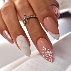 44670587732185 Nagel Tips, Manicure Tips, Her Nails, Stick On Nails, Xmas Nails, Girls Nails, Nail Kit, False Nails, Almond Nails