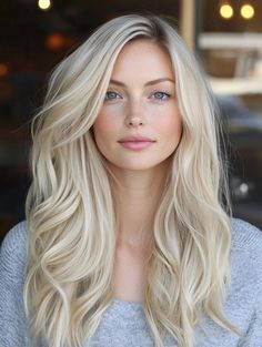 Fall Blonde Hair Color Ideas to Refresh Your Look Fall Makeup For Blondes Blue Eyes, Amanda Seyfried Blonde, Pale Skin Light Blonde Hair, Blonde Hair Inspiration Pale Skin, Best Colors To Wear For Blonde Hair Blue Eyes, Best Fall Blonde Hair Color, Single Color Blonde Hair, Wheat Blonde Hair Color, Blonde Shades For Cool Skin Tones