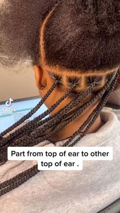 Parting Your Own Hair For Braids, Braids Types, Braids Parting, Curls Hairstyles