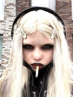 Black Grunge Aesthetic, Punk Makeup, Ghost Girl, Alt Makeup, Swag Makeup, Edgy Makeup, Makeup Eyeliner, Pretty Makeup, Creative Makeup