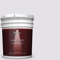 BEHR MARQUEE 5 gal. #PR-W02 Early Crocus Matte Interior Paint and Primer in One Behr Marquee Paint, Flat Exterior, Behr Premium Plus, Behr Marquee, No More Drama, Eggshell Paint, Silver Strand, Matte Paint, Paint Types