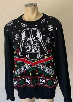 Star Wars Darth Vader Black Christmas "LIGHT UP" Sweater Motion Detector Size XL#christmas #xmas #christmastree #christmasdecor #handmade #love #merrychristmas #santa #winter #christmastime #gift #christmasgifts #holidays #holiday #gifts #christmasiscoming #navidad #christmasdecorations #santaclaus #snow #etsy #christmasgift #like #natale #noel #art #instagood #christmaslights #family #halloween #december #photography #homedecor #christmasspirit #natal #fashion #christmasparty #festive #follow # Light Up Sweater, Motion Detector, Black Christmas, Star Wars Darth, Star Wars Darth Vader, Christmas Light