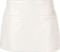 Luxury White Skirt For Spring, Elegant Mini Skirt With Zipper For Work, Spring Skirt With Concealed Front Fastening, Chic Mini Skirt With Side Pockets, Chic Fitted Skirt With Concealed Front Fastening, White Mini Skirt For Formal Occasions, Designer Fitted Mini Skirt, Chic White Mini Skirt With Pockets, Elegant Mini Skirt With Zipper Closure