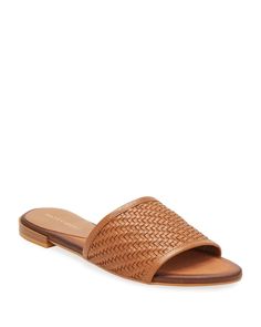 Rachel Antonoff, Woven Leather Sandals, Handmade Sandals, Leather Sandals Flat, Leather Espadrilles, Leather Weaving, Espadrille Sandals, Slide In, Summer Staples