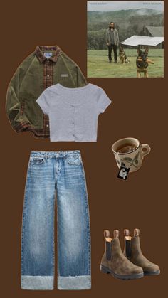 #noahkahan #stickseason #outfit #collage #granolagirl #granola #adventure #aesthetic #style #clothes #pnw #pacificnorthwest #fit #blundstones #music #album #outfitcollage Blundstone Outfit, Noah Kahan, Adventure Aesthetic, Aesthetic Style, Style Clothes, Music Album