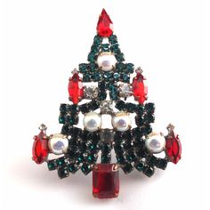 Cute & unique Rhinestone Christmas Tree, decorated with glass beads. € 19.90 Christmas Tree Decorated, Winter Scenery