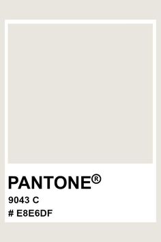 pantone's white paint is shown with the words, e86df