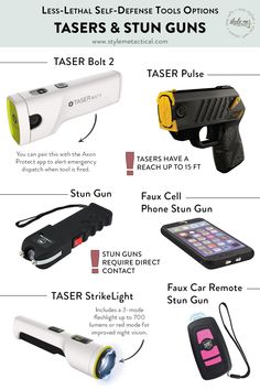 Self Defense Tools for Women | Non-Lethal Self Defense Options Safety Gadgets For Women, Self Defence Tools, Self Defence Gadgets, Self Defence For Women, Self Defense For Women, Vigilante Deku