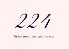 a white and blue greeting card with the words 22 today, tomorrow and forever