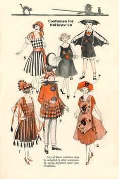 an old fashion sewing pattern for women's dresses and hats