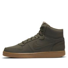 Nike Ebernon Mid SE 'Cargo Khaki' AQ8125-301 (SNKR/Skate/Men's/Mid Top/Non-Slip) Nike Ebernon Mid, Brown Chukka Boots, Skate Man, Cargo Khaki, Mid Top, Stylish Sneakers, Chukka Boots, High Top, Perfect Pair