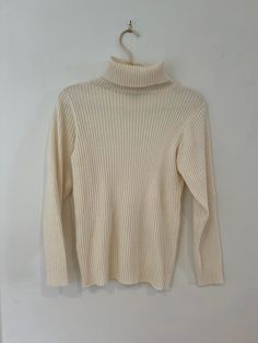 Chaus turtle neck sweater  Vintage  Cream color  Winter fall  Good vintage condition some marks as shown  Acrylic / wool Size medium Ivory Sweater, Pullover Outfit, Turtle Neck Jumper, Turtle Neck Sweater, Sweater Vintage, Turtleneck Sweater, Cream Color, Neck Sweater, Pullover Sweaters