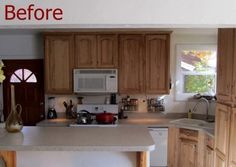 the kitchen is clean and ready to be used as a dining room or family room