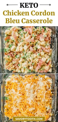 chicken cordon bleu casserole is an easy and delicious side dish