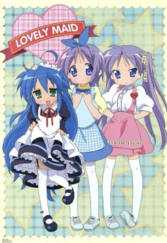 Lucky Star Wallpaper, Cutecore Posters, Haruhi Suzumiya, 2000s Art, Moe Anime, Tokyo Mew Mew