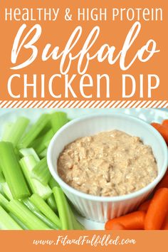 healthy and high protein buffalo chicken dip