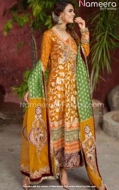 Fancy Dresses Classy, Angrakha Style, Desi Wedding Dresses, Pakistani Salwar, Wedding Party Wear, Pakistani Fashion Casual, Kurti Design, Pakistani Salwar Kameez, Punjabi Suit