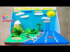 a cake made to look like an ocean scene