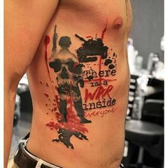 Trash Polka Sleeve, Polka Tattoo Designs, Typographic Tattoo, Trash Polka Art, Trash Polka Tattoos, Mens Body Tattoos, Ink Tattoo Design, Half Sleeve Tattoo Stencils