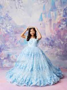 Atlanta Dream Dress Photographer | Blue Princess Studio Portraits