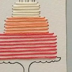 an image of a card with a cake on it's top and the words happy birthday