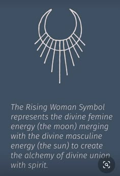 the rising woman symbol represents the divine feminine energy the moon mering with the divine mascuine energy the sun to create the alchemy of divine union with spirit