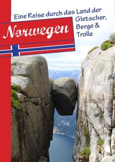 a book cover with an image of a rock cliff and the words norwegian on it