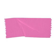 pink paper with scalloped edges on white background