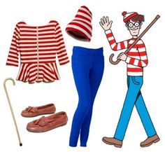 an image of a cartoon character with clothes and accessories