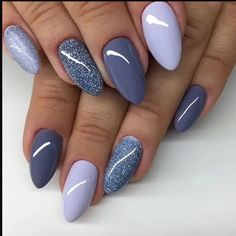 24pcs Press-On Nail Set, Almond Shaped, Gradient Ash Purple & Milk Tea Lavender, Easy Wear, Natural Look Fake Nails For Fashionable Manicure Brand New Never Worn! Acrylic Nails Natural, Gif Illustration, Food Makeup, Unghie Sfumate, Nagellack Trends, Manicure Nail Designs, Disney Instagram, Gray Nails, Interesting Images