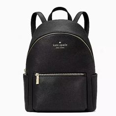 Nwt Kate Spade New York Leila Pebbled Leather Medium Dome Backpack Black Bag Price Is Strictly Firm 9.4" W X 12.88" H X 5.6" D Strap Drop: 2.05" Features Metal Pinmount Logo Closure Type: Zip Around Closure, Zip Closure Dust Bag Included: No Interior: Back Zip & Front Slip Pockets Exterior: Front Zip Pocket & Side Slip Pockets Materials Pebbled Leather Lining: Two Way Spade Jacquard Lining Luxury Kate Spade Leather Satchel Backpack, Kate Spade Luxury Standard Backpack, Luxury Chic Kate Spade Leather Backpack, Kate Spade Travel Bags With Zipper Closure, Kate Spade Travel Bag With Zipper Pocket, Kate Spade Everyday Bag With Zipper Pocket, Kate Spade Everyday Backpack With Zipper, Everyday Kate Spade Bag With Zipper Pocket, Everyday Kate Spade Backpack With Zipper Closure