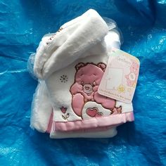 Brand New With Tags Cute Soft White Hat, Plush Hat, Bear Blanket, Newborn Sets, Care Bear, Gift Cute, Care Bears, Soft Blankets, Baby Sets