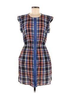 Piplette by Alice Ritter Casual Dress Size: 8 Blue Dresses - used. 100% COTTON, Square, Checkered/Gingham, Short, Sleeveless | Piplette by Alice Ritter Casual Dress: Blue Checkered/Gingham Dresses - Used - Size 8 Blue Checkered, Blue Dress Casual, Gingham Dress, Casual Dresses For Women, Gingham, Blue Dresses, Casual Dress, Casual Dresses, Women Handbags