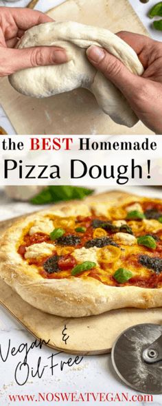 the best homemade pizza dough recipe for veggies and gluzze sauce