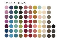 the cover for dark autumn's album, which features an array of different colors