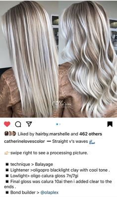 Fall Highlights, Icy Blonde Hair, Hair Color Formulas, Blonde Hair Color Ideas, Ash Blonde Hair, Blonde Hair Inspiration, Blonde Hair Shades, Low Lights Hair