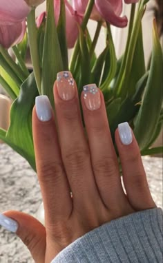 Floral Nail Designs, Daisy Nails, Simple Gel Nails, Summery Nails, Short Acrylic Nails Designs, Dipped Nails, Gel Nail Designs, Nails 2024, Floral Nails